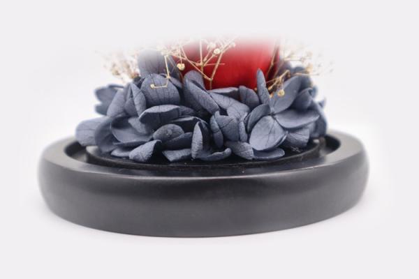 romantic eternal fresh rose preserved box gift artificial eternal rose flower in glass weddings decoration flower preser