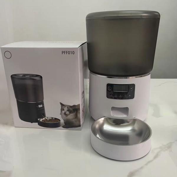 4L Automatic Pet Bowl Feeder Stainless Steel Self Feeding Cat Bowl