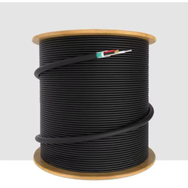 OEM Photoelectric Composite Optical Fiber Cable 12 Core Hybrid Fiber Cable GYXTW RVV