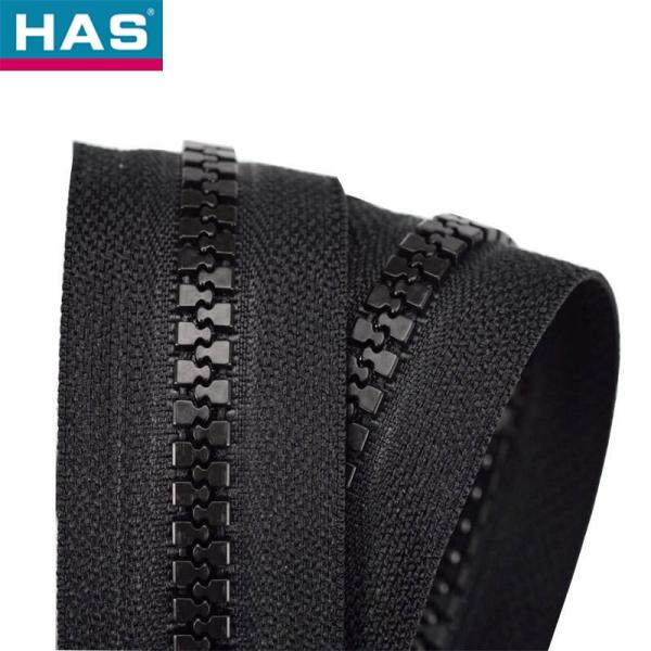 #5 Resin Self-locking Down Plastic Zipper Fashion Open-end Zipper Tape