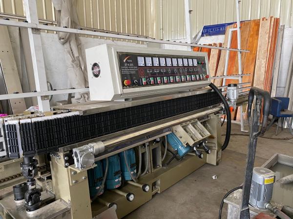 Máquina de polir de vidro de bordas retas de bisel de bordas múltiplas com projeto vertical