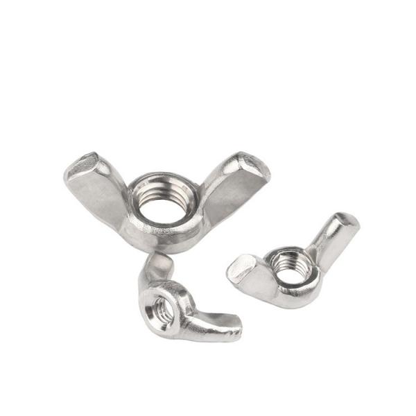 SUS304 Mining Sizes M3 M4 M5 M6 M8 M6 Wing Nuts by DIN 315 316 Stainless Steel Round Head