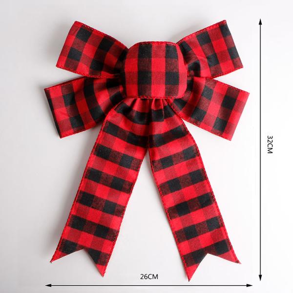 Customized Design Natural Jute Burlap Ribbon Bows for Christmas Garland Decoration