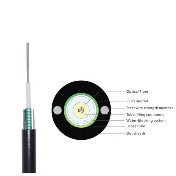 GYXTW 16 Core Single Mode Central Loose Tube Outdoor Aerial and Duct Fiber Optic Cable