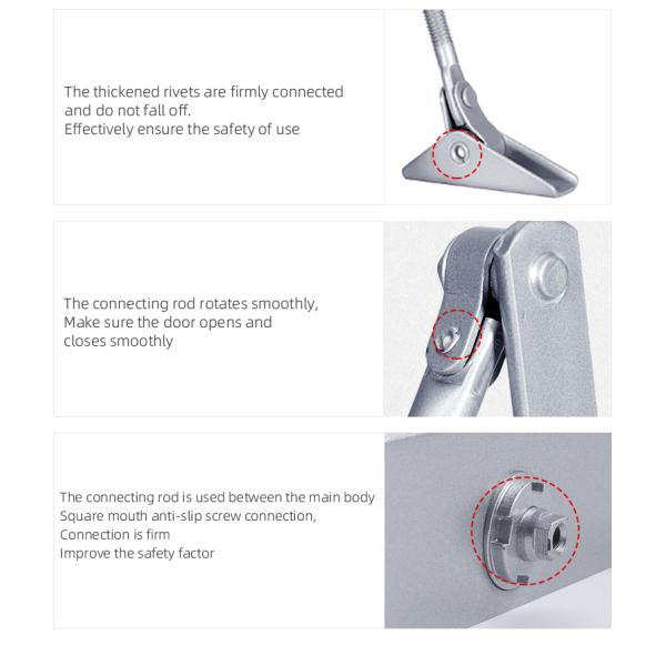 45-65кг Максимальный вес двери безопасное применение Авто Сдвижное дверное закрывающее устройство в алюминиевом сплаве