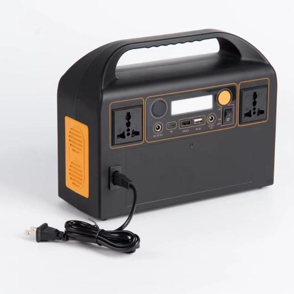 Bateria de lítio de emergência Banco de energia solar AC 300W Multifunção de acampamento ao ar livre