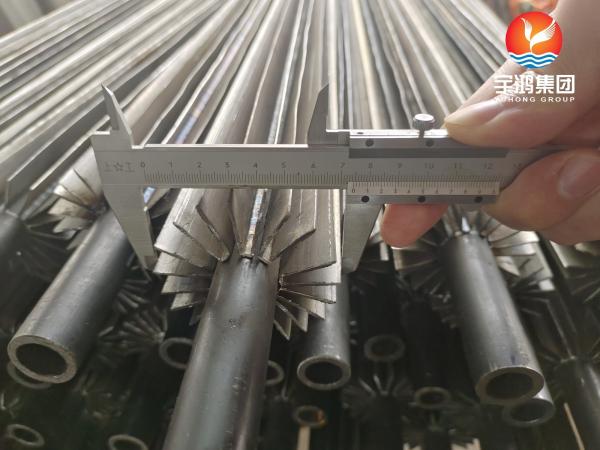 T13237 Carbon Steel Longitudinal Finned Tube Pipe Heat Transfer Custom