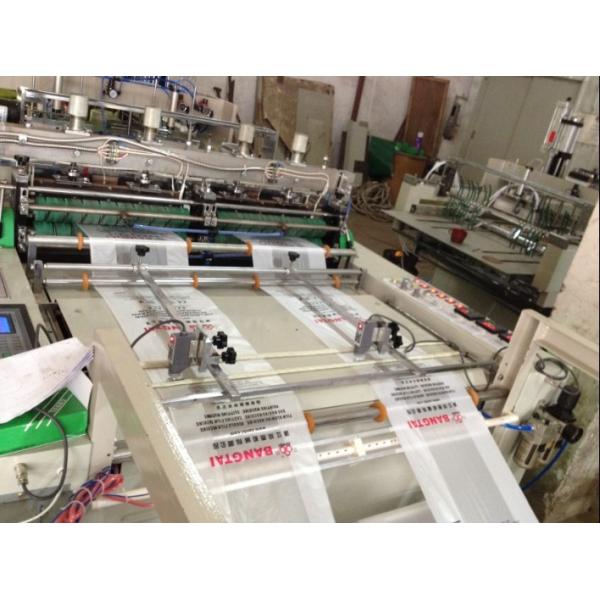 9Kw Auto Polythene Bag Making Machine / Equipment With Two Sealing knifes