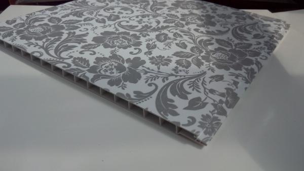 Painéis de parede plásticos do vinil dos painéis de teto do PVC do banheiro bege