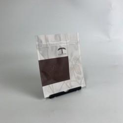 Hot Selling Custom Printed 3 Side Seal Zipper Bags for Chocolate Snack Resealable Snack Packaging Bags with Aluminum