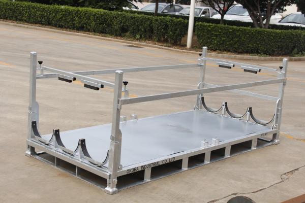 Foldable 1500KGS Hot Dip Zinc Steel Transport Pallet