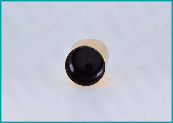 Highly Sealed Gold Disc Top Bottle Caps And Lids 24/410 With Black Press Top