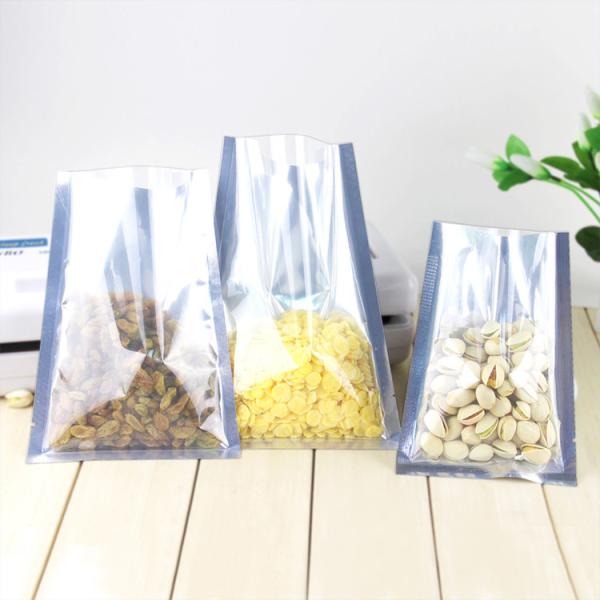 Custom Printed 3 Sides Heat Sealed Plastic Bag Pouch, Food Vacuum Storage Packing 3 Side Seal Bag