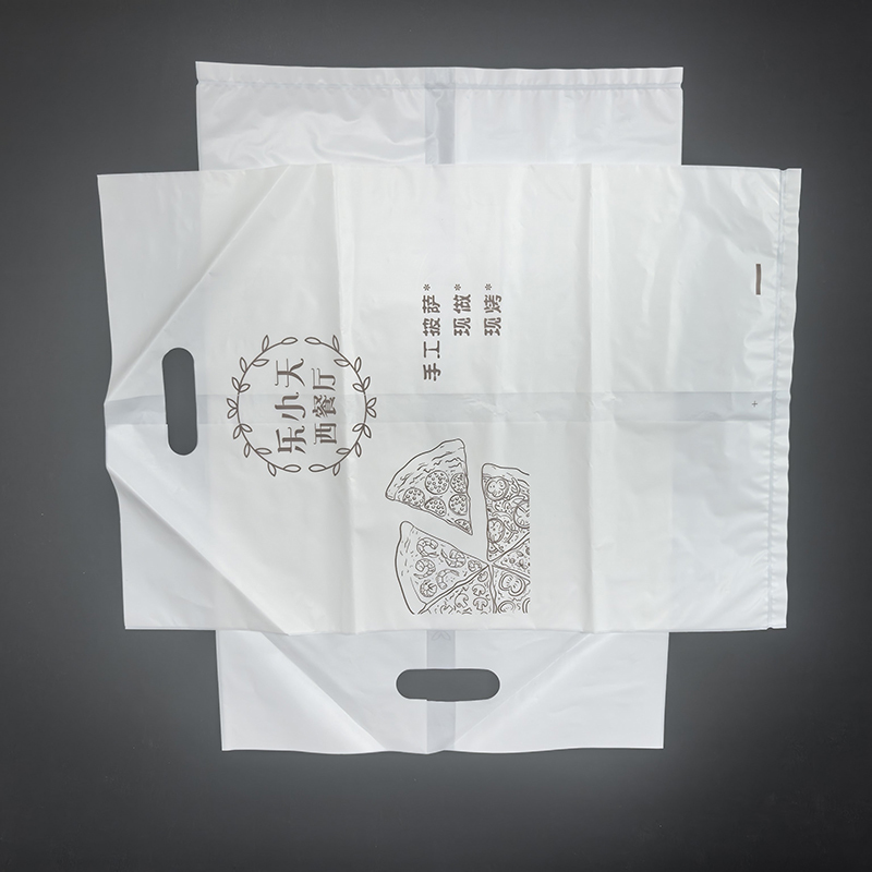 Daily Grocery Bio Degradable Carrier Bags 27x42cm PLA PBAT Gusset Shopping Bag