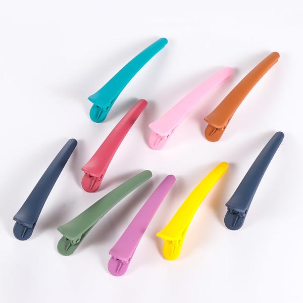 Grampo de cabelo da boca do pato dos acessórios elegantes da coloração de cabelo para o salão de beleza/home coloridos