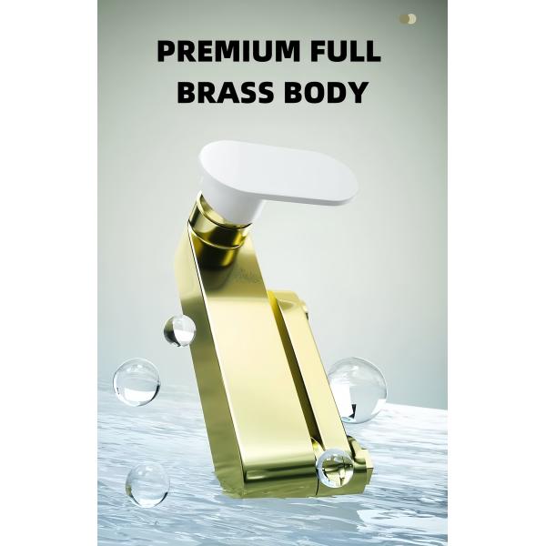 Cream Style Exposed Valve Showers Two Outlets Brass Body for Apartment