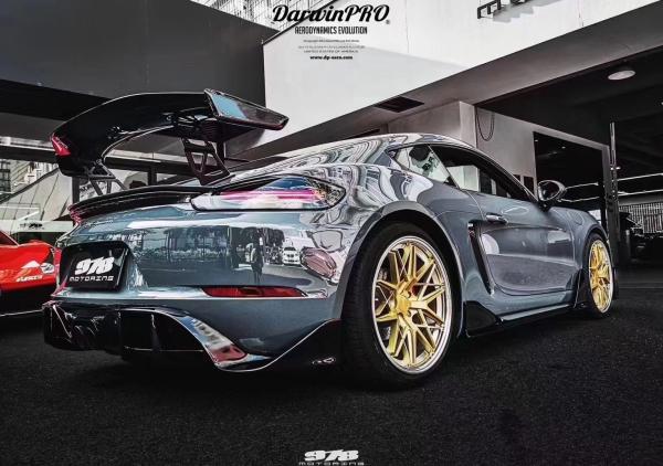 New Product for Porsche 718 Boxster Body Kit 718 Upgraded PD-style Front and Rear Bumper Tuyere Spoilers