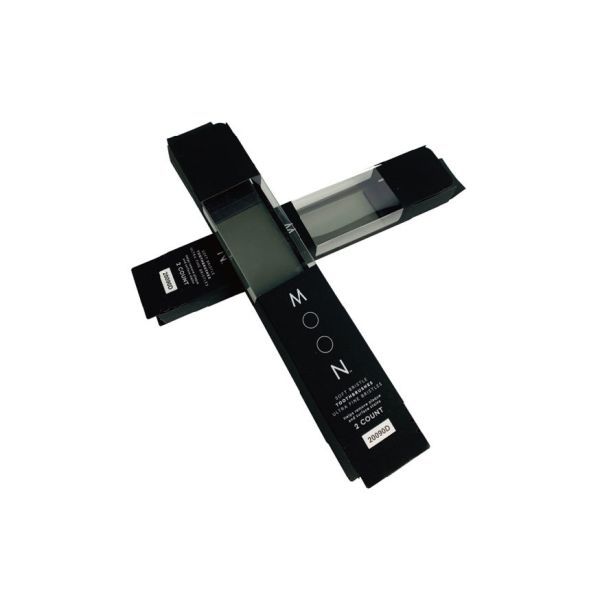 Customizable Dustproof Data Cable Storage Box Black Cardboard Surface Hot Stamping