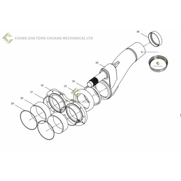 Втулка втулки бетононасоса Zoomlion 000190201A0000011