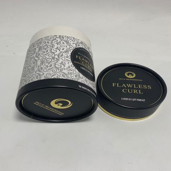 Eco Cylindrical Paper Box CMYK Printing Gold Stamping For Gift Package