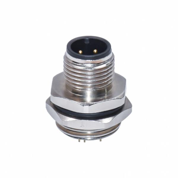 Rohs PA66 M12 Panel Mount Connector Uls M12 Right Angle Connector