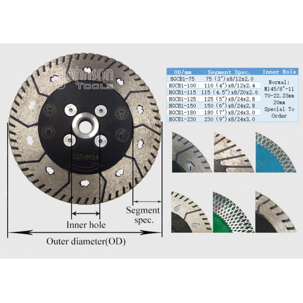 105/110/125 Mm Tile Granite Cutting Tools Marble Cutting Disc Hot Press Sintered Turbo Wave Diamond Saw Blades