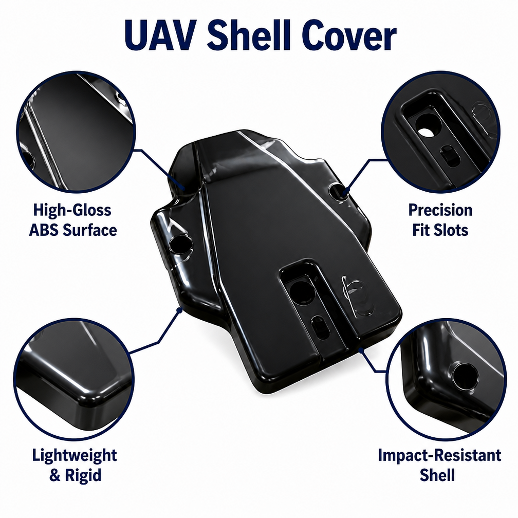 Anti UV Vacuum Formed Model Airplane Battery Compartment Cover UAV Accessories Plastic Shell