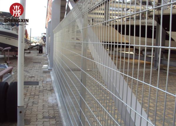 Powder Coated Double Loop Roll Top Mesh Fence Panels Low Carbon Steel Wire