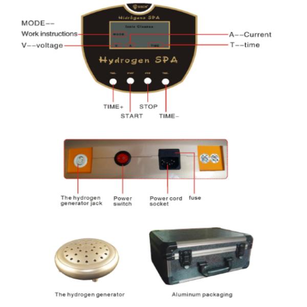 Pele el balneario rico del hidrógeno del Detox de la belleza para el antioxidante de consumición de la cara/del pie del lavado
