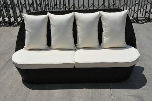 Waterproof Hotel Outdoor Rattan Sofa Set With Four Seat Couch