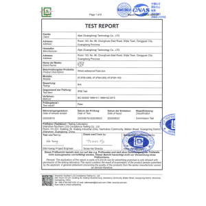 Yateji (Guangdong) Technology Co., Ltd Certifications