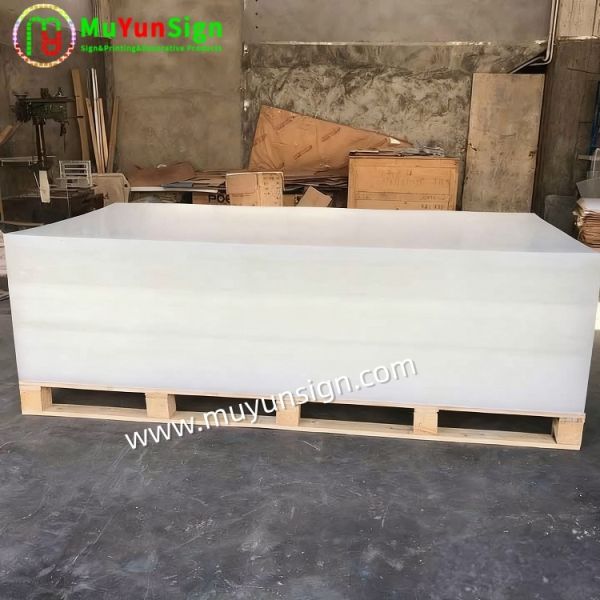 White Transparent Acrylic Sheet Modern Fabrication Material Solid Pmma Panel