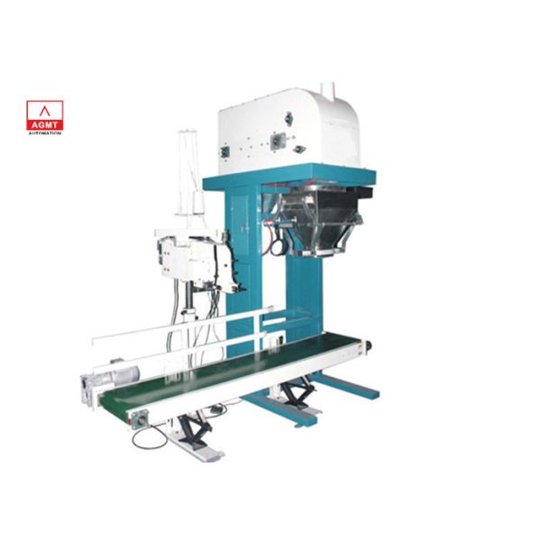 Saimo 4KW 500bags/H 25kg Fertilizer Bagging Machine with Belt Feeder and Storage Hopper