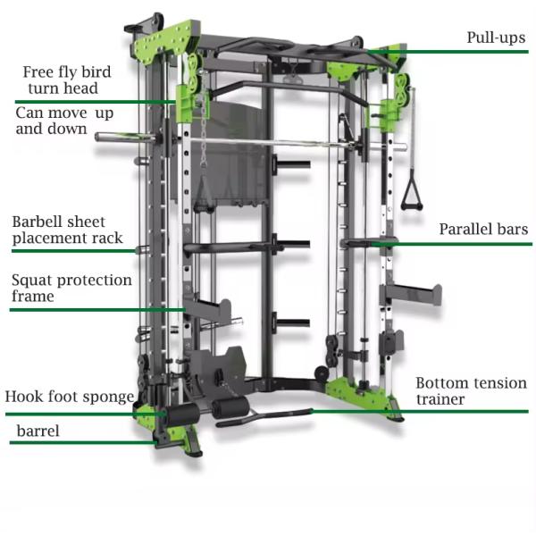 Befreeman Commercial Gym Fitness Equipment Cable Crossover Multi-Functional Smith Station Indoor