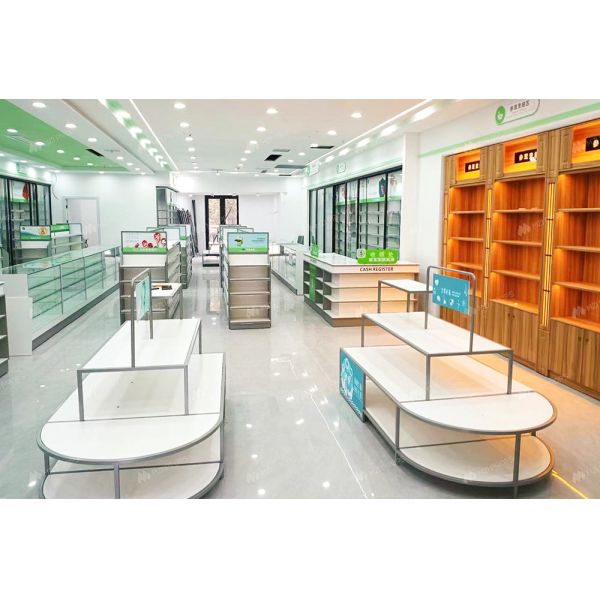 02-DYJYS004 Branded Store Design Display Pharmacy Customized Display Rack for Pharmacy Shelf Design