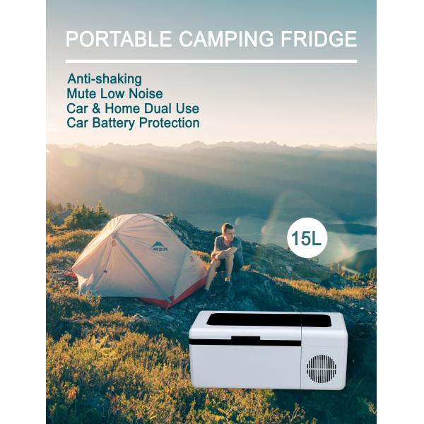 Портативный мини-морозник для автомобилей 15L AC DC Электрический морозильный компрессор для грузовиков и кемпинга