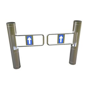 DC24V Auto Synchronized Swing Barrier Gate with 10mA RFID for Pedestrian Access