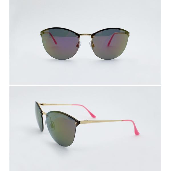 Womens rimless Sunglasses 100% UV 400 Daily Driving sunwear for Ladies