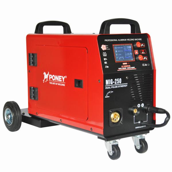 MIG 250DP 200Amp Aluminium Welder Machine Single Pulse LCD Displayer
