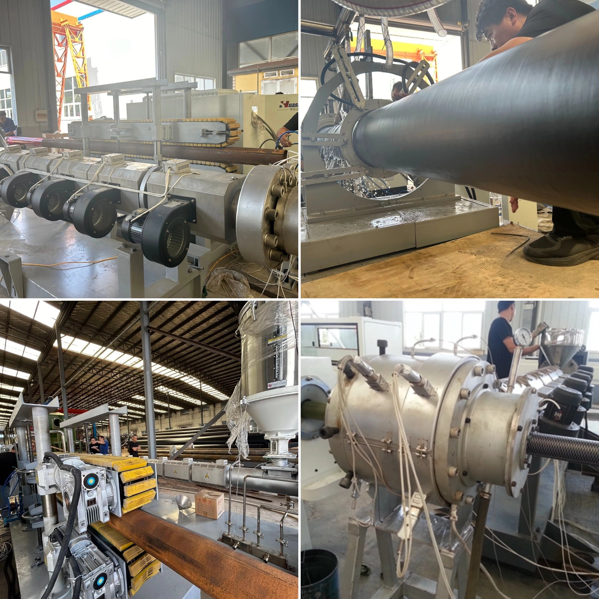 Smart Controlled PERT PU Foam Pipe Extrusion Line with One-Step Continuous Foaming Process and Automatic Operation for PE-RT II Pipes