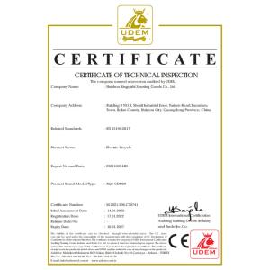 Huizhou Xingqishi Sporting Goods Co., Ltd. Certifications