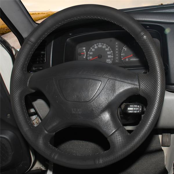 Custom Hand Sewing Artificial Leather Steering Wheel Cover for Mitsubishi Pajero Montero 2004