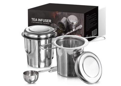 Stainless Steel 304 Wire Mesh Dome Shape Tea Filter Infuser 2 Folding Handles Food Grade