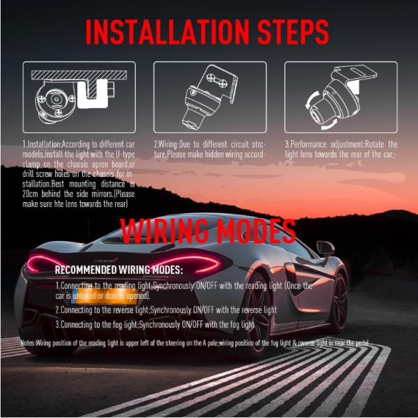 R3  24V OEM Shadow 2pcs 3W Logo Lights For Car Doors