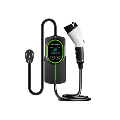 9.6KW 32a Type 1 Type 2 Portable EV Car Charger For Electric Vehicle Charging