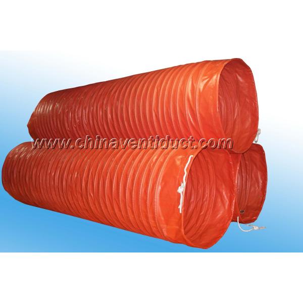flexible air ducts,100mm-1500mm,main color is oranged