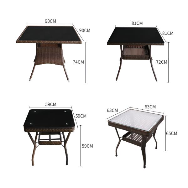 Balcony Outdoor Dining Rattan Patio Set