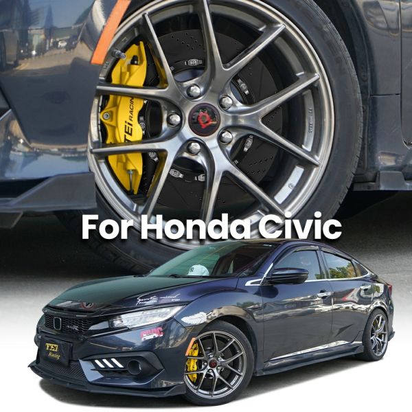 TEI P40NS High Quality 4 Pot Brake Calipers Kit With 300/330mm Disc For Honda Civic EF EG EK EP FB FK7 FK2 FK8 FL FL5