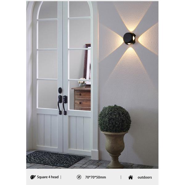 4W Outdoor Wall Lights Waterproof  70*70*50MM For Hallway / Balcony