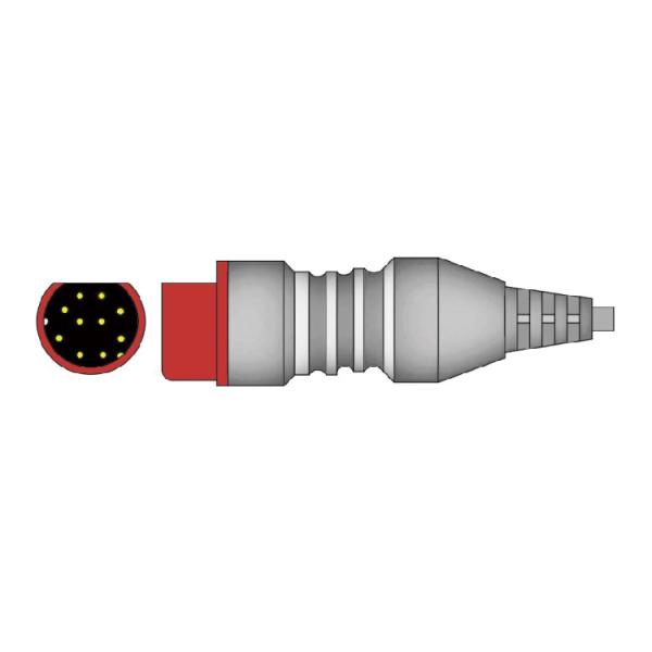 Compatible Siemens 6 Pin IBP Adapter Cable To Edward Transducer IBP Cable CE